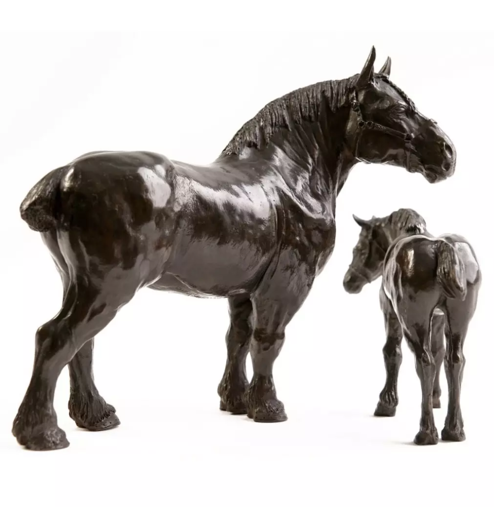 Image La jument de trait et le poulain