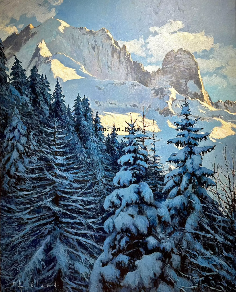 Image La Verte et les Drus en hiver