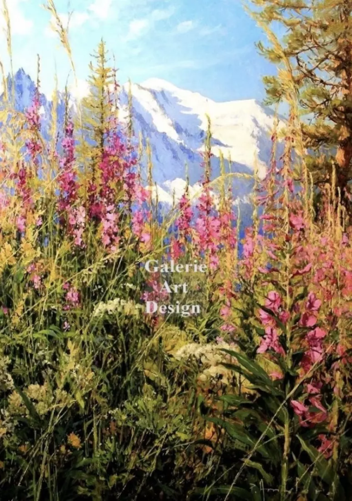 Image Épilobes devant Le Mont Blanc