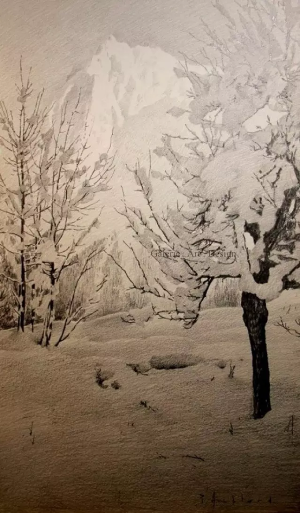 Image Aiguille du Midi en hiver 