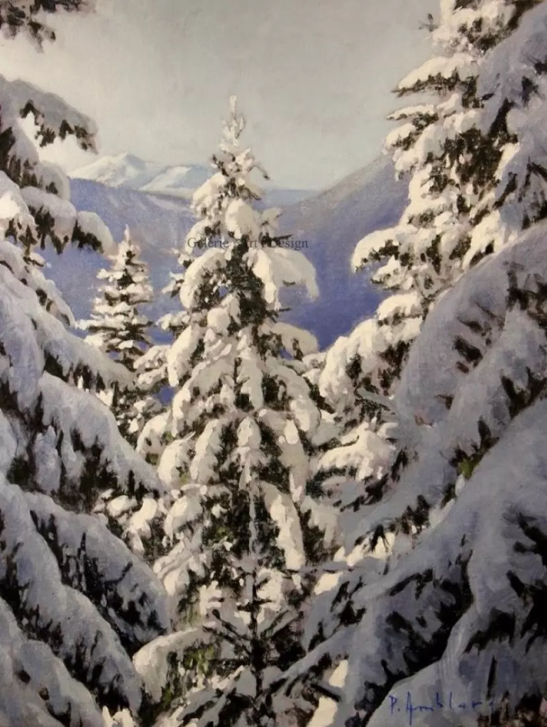 Image Sapins sous la neige