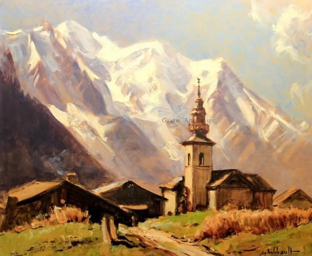 Image Le Village d’Argentière et Le Mont Blanc