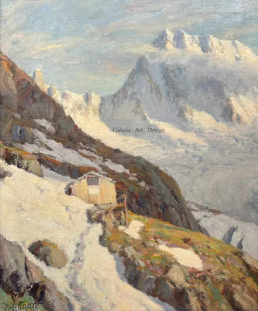 Image Les Grandes Jorasses et l’ancienne cabane de Leschaux