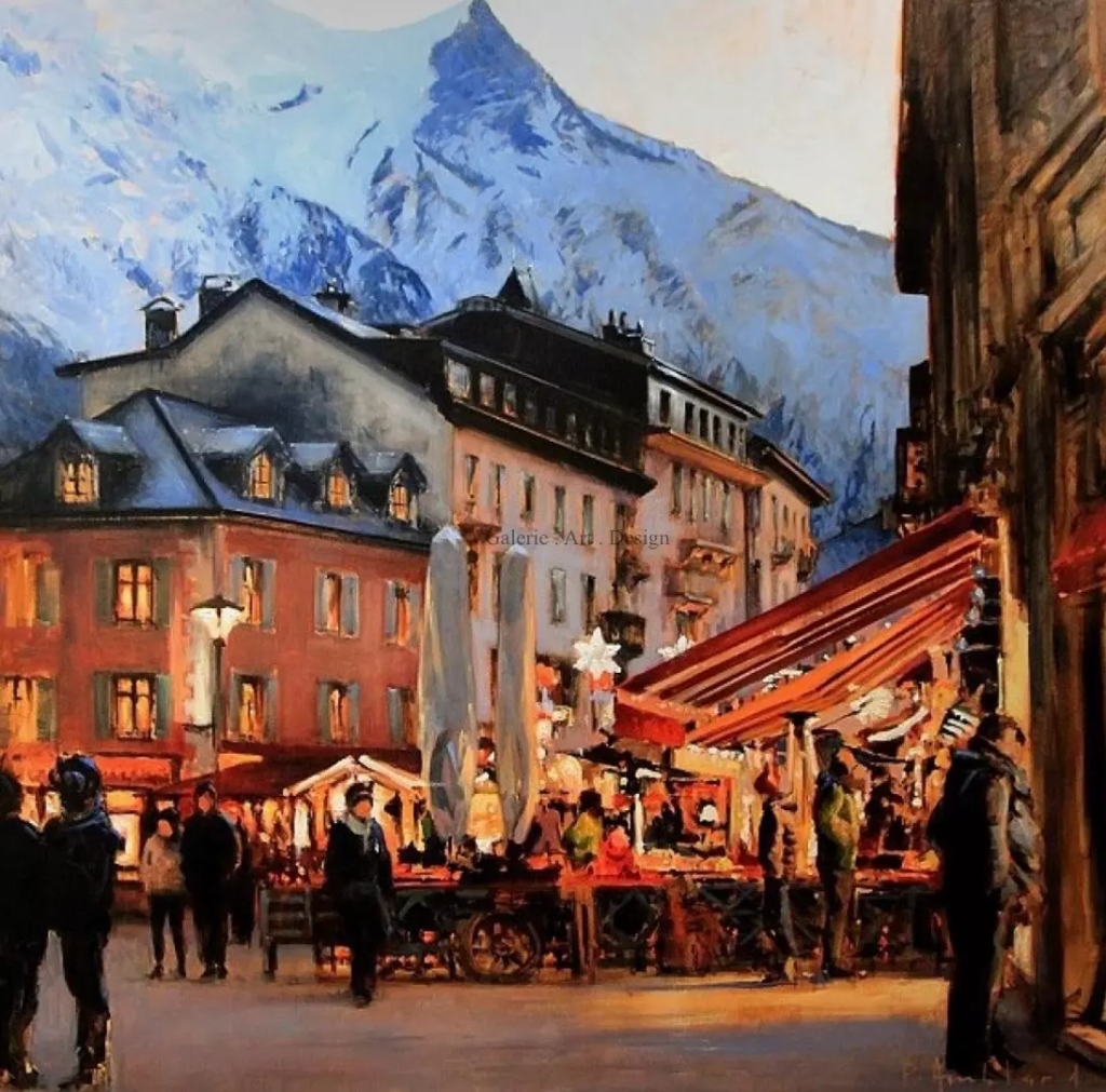 Image Fin de jounée en hiver à Chamonix