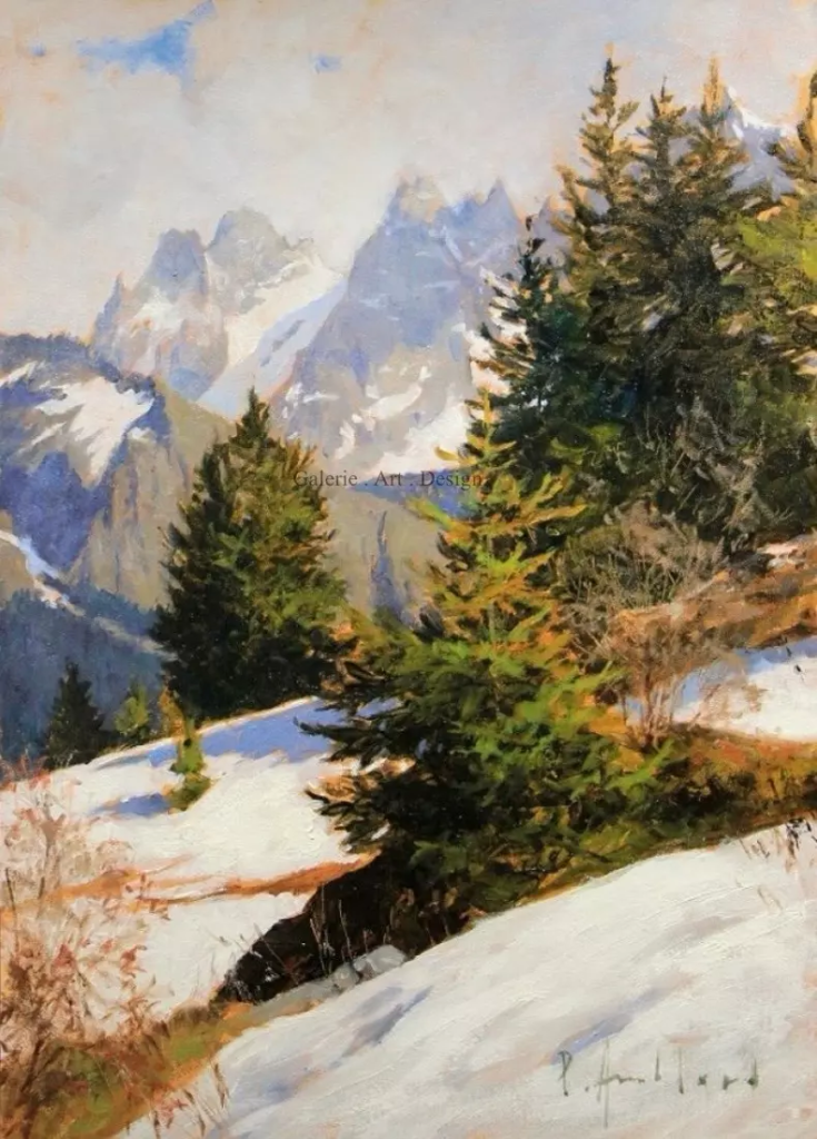 Image Aiguilles de Chamonix au printemps