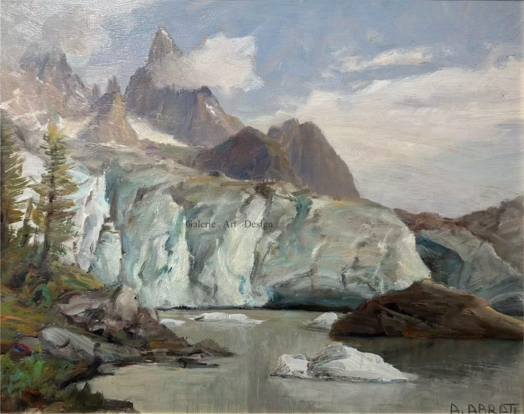 Image Lac de Miage et glacier