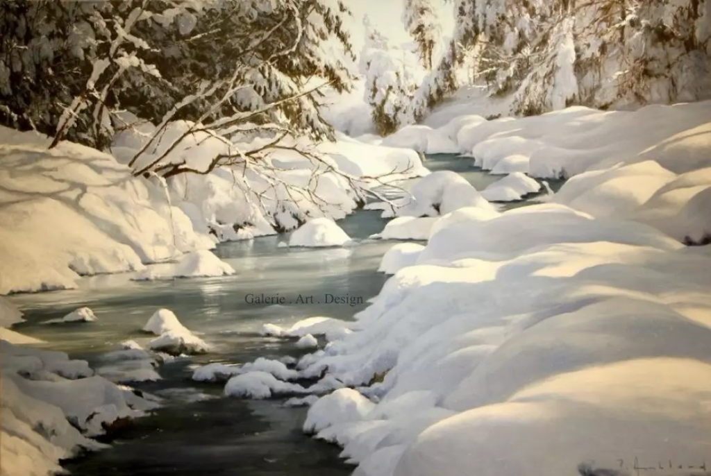 Image Ruisseau en hiver