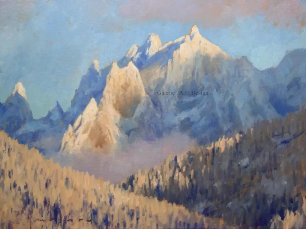 Image Fin de journée sur les Aiguilles de Chamonix