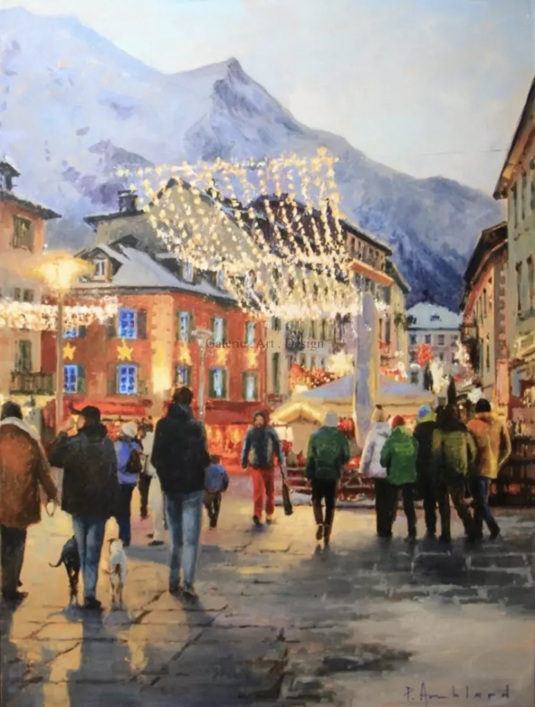 Image Noël à Chamonix, Place Balmat