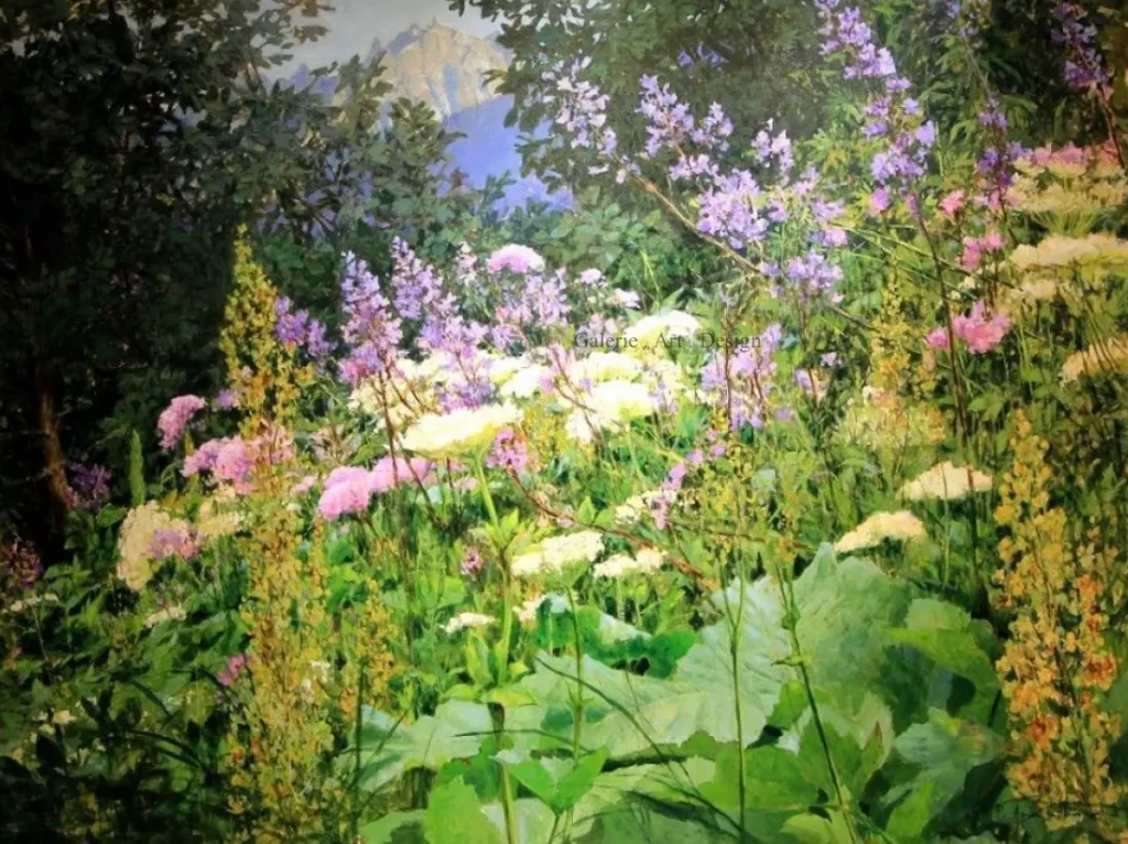 Image Fleurs d’alpage et Aiguille du Plan