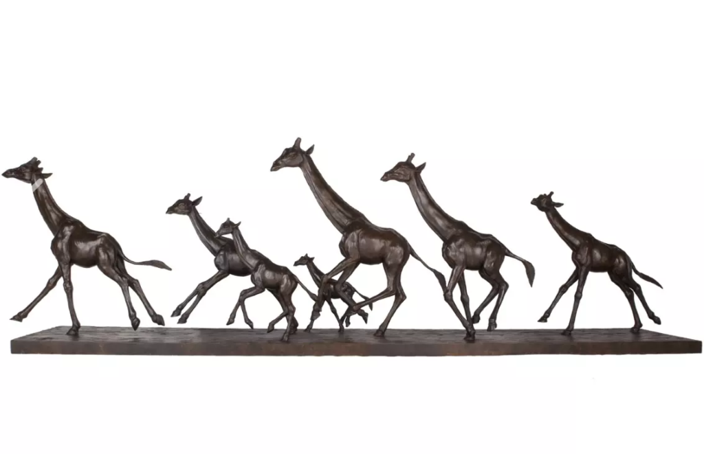 Image Les girafes au galop