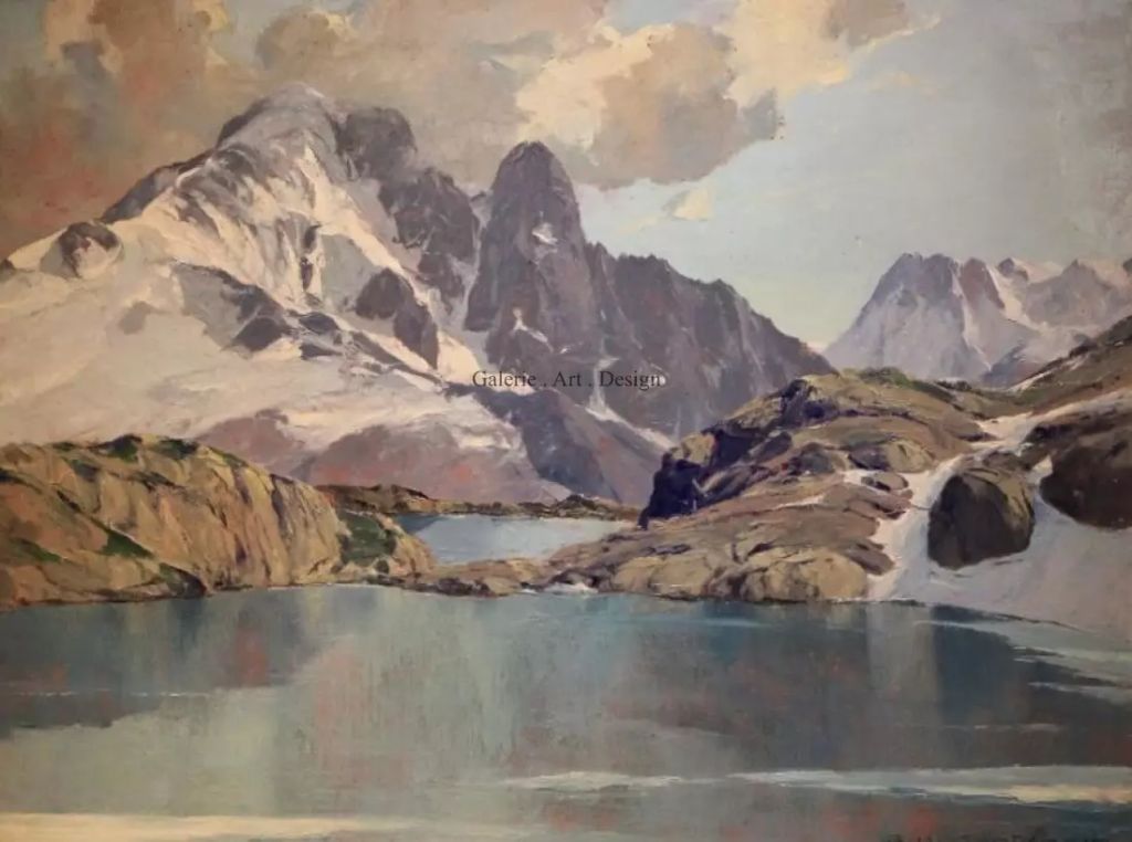 Image Aiguille Verte depuis le Lac Blanc