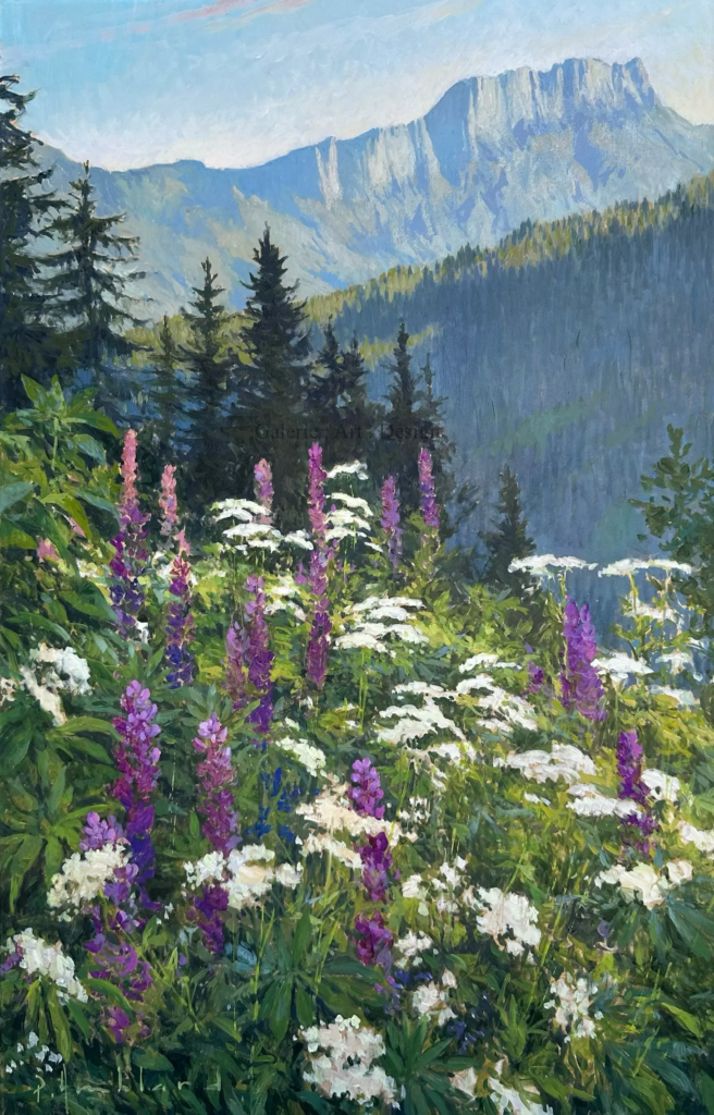 Image Les lupins devant les Fiz