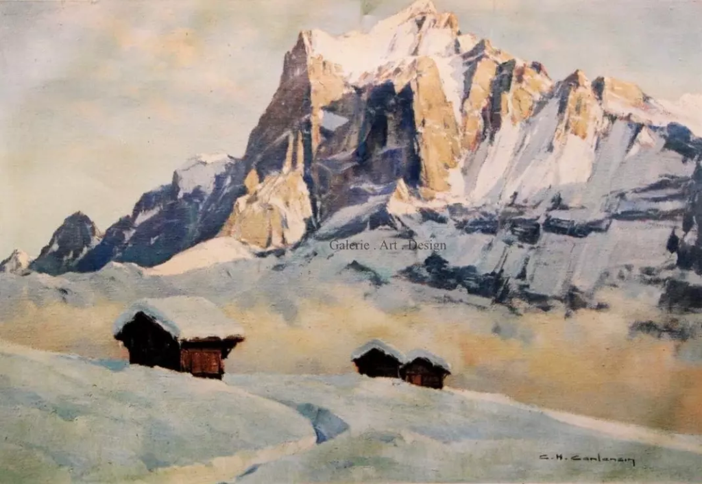 Image Le Wetterhorn en hiver 