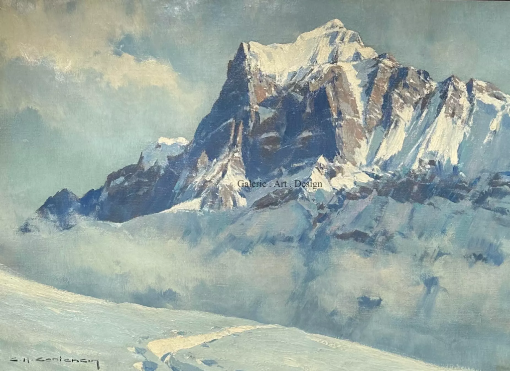 Image Le Wetterhorn en hiver