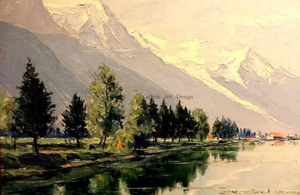 Image Le Mont Blanc depuis le Lac des Praz