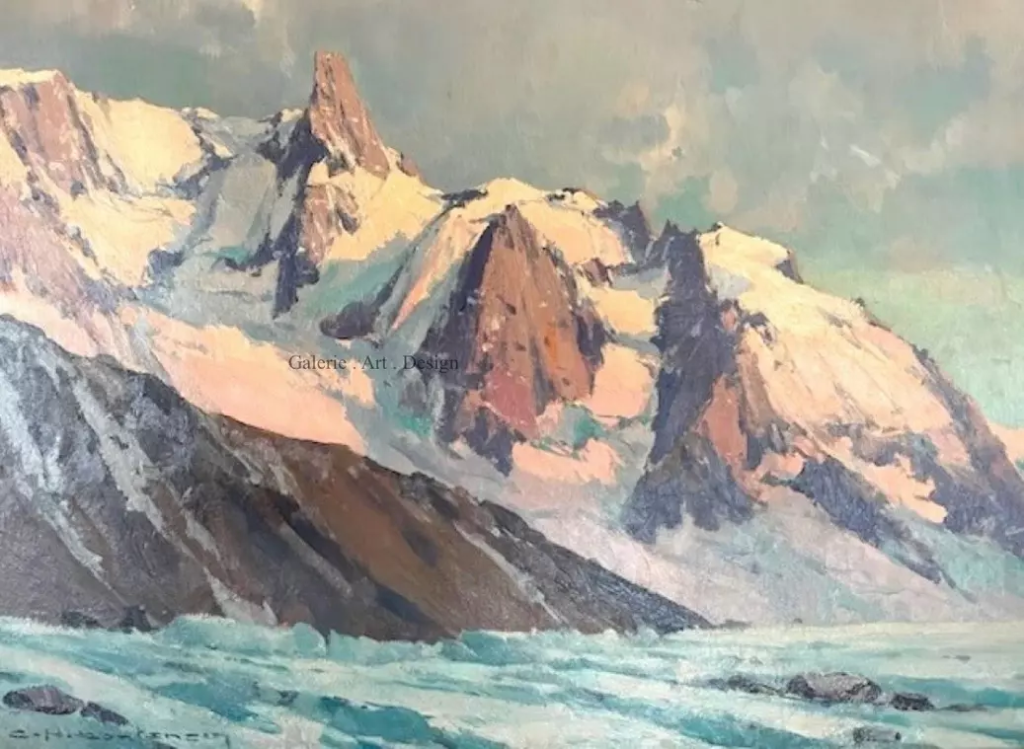 Image Coucher de soleil sur La Dent du Géant 