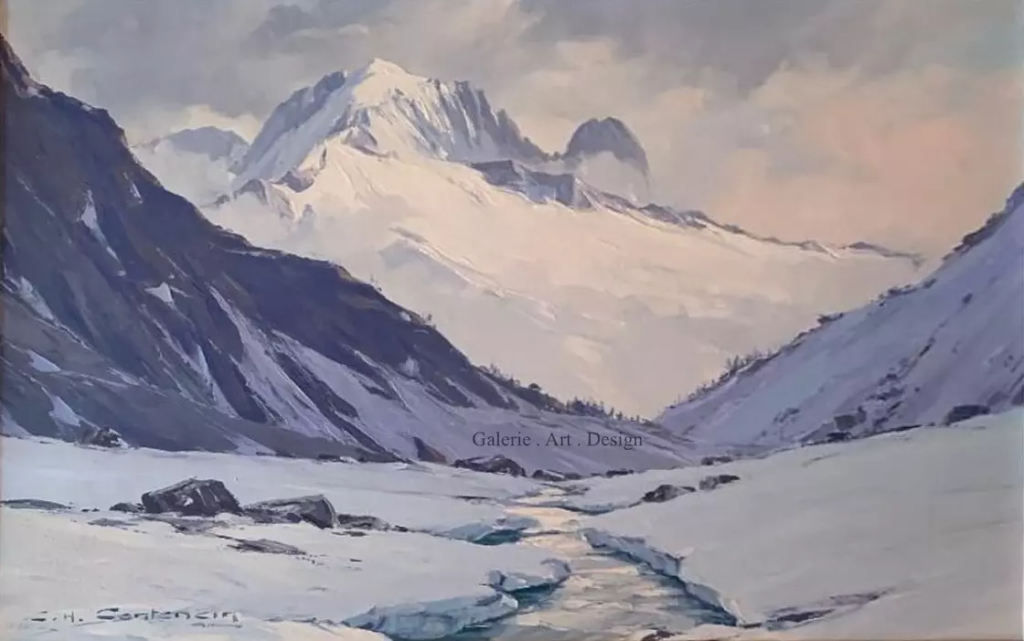 Image L’Aiguille Verte en hiver