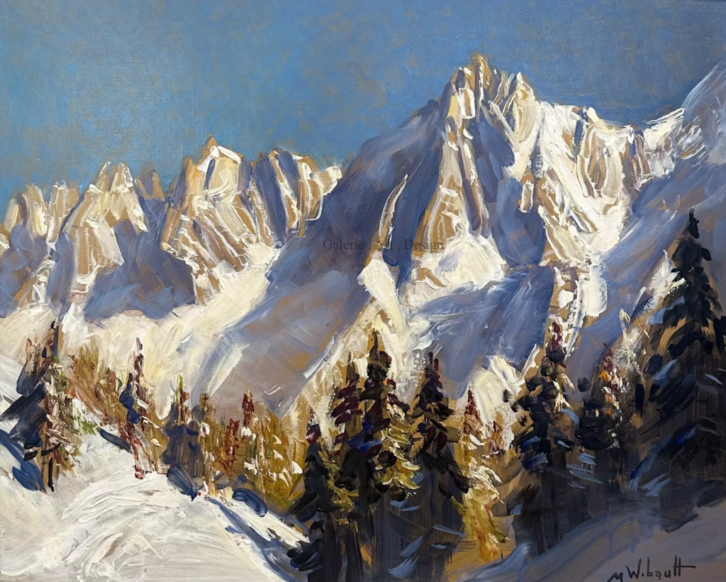 Image Les Aiguilles de Chamonix en hiver