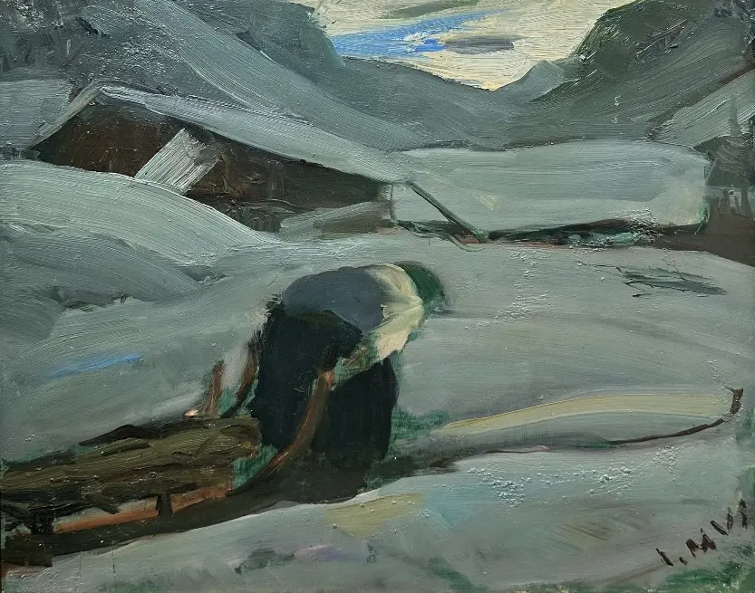 Image Femme de Cogne en hiver