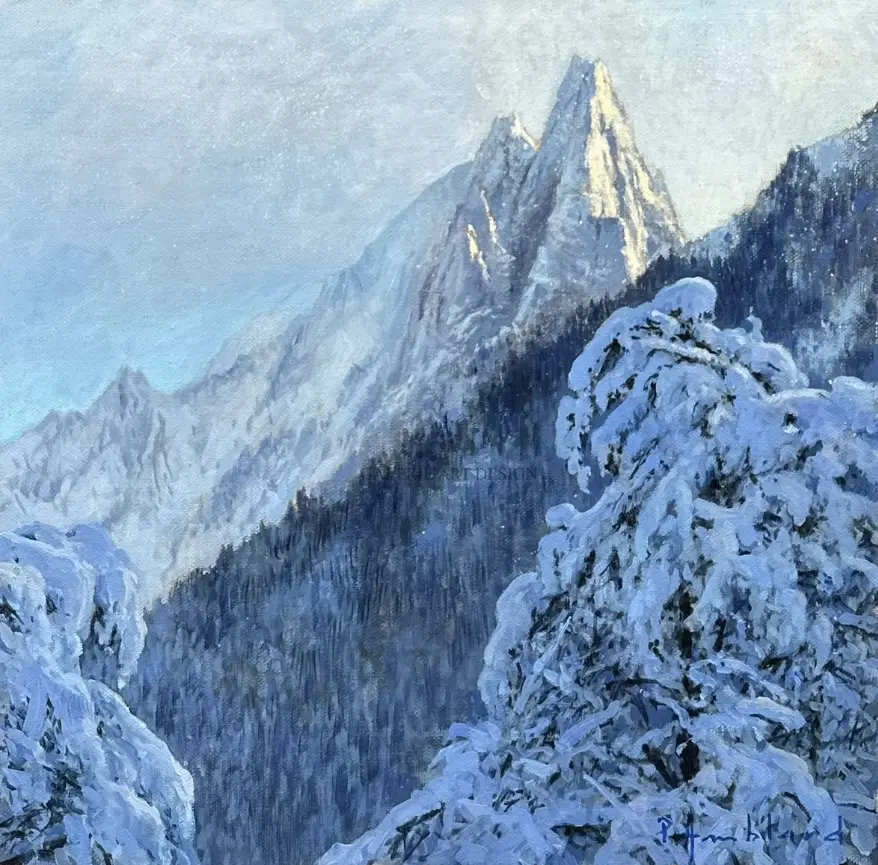 Image Les Drus enneigés du Lavancher