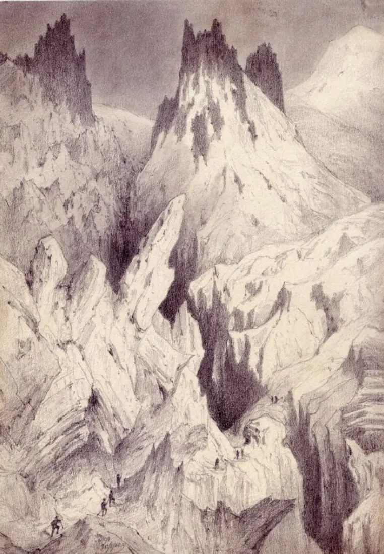 Image Cordée dans les séracs