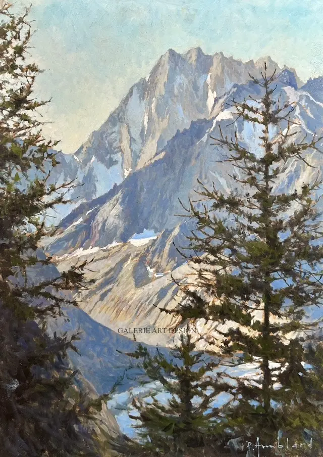 Image Au Montenvers, vue sur les Grandes Jorasses