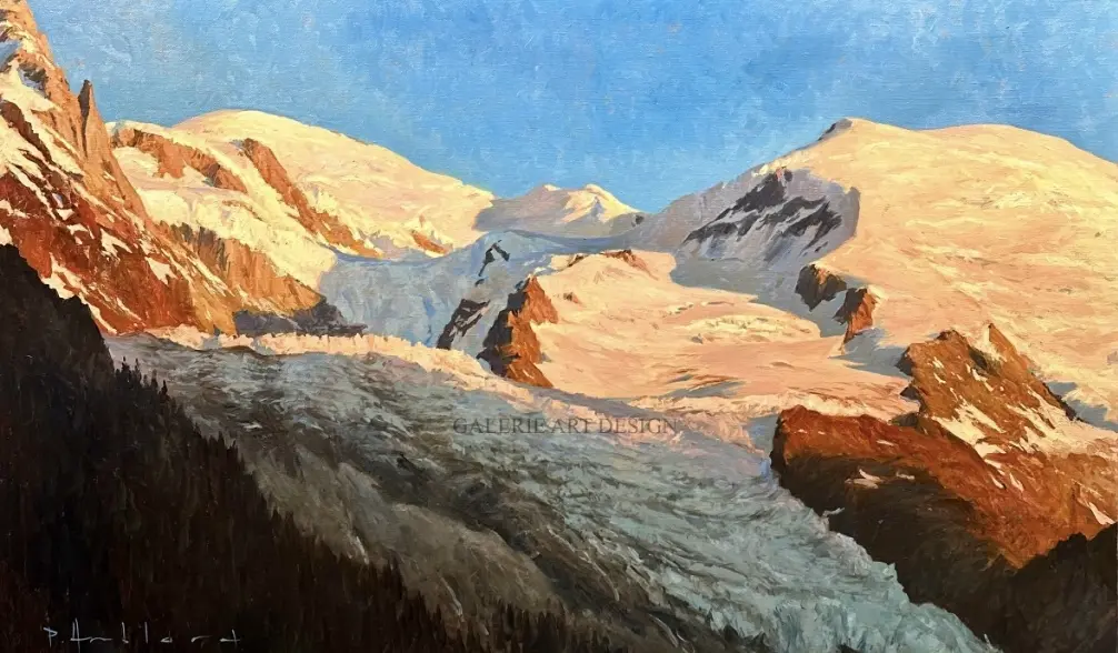 Image Coucher de soleil sur le massif du Mont-Blanc