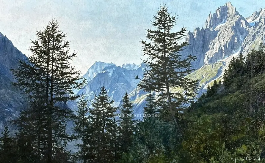 Image Grands Charmoz depuis le Montenvers
